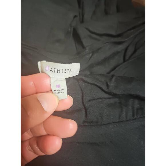 Athleta Womens Ruched Black Bodycon Dress Size Medium - Picture 10 of 10